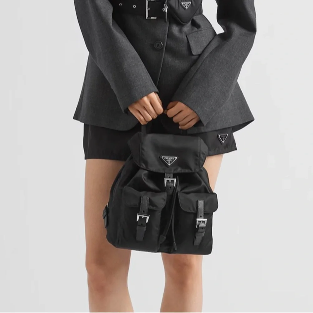 Prada Black small Nylon Backpack - Picture 2 of 15